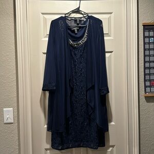R&M Richards Dark Blue Formal Dress
